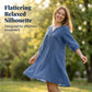 Women's Embroidered V-Neck Linen Dress