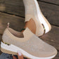 👟Rhinestone Slip-on Casual Mesh Fabric Sneakers For Women✨Slip On, Shine & Stay Comfy! ✨