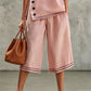 Women's Sleeveless Top & Wide-Leg Shorts Set