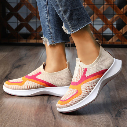 Women's Breathable Knit Slip-On Sneakers
