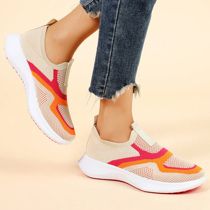 Women's Breathable Knit Slip-On Sneakers