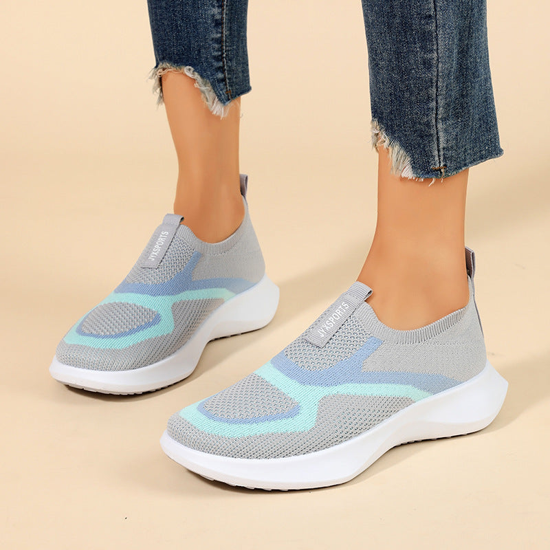 Women's Breathable Knit Slip-On Sneakers