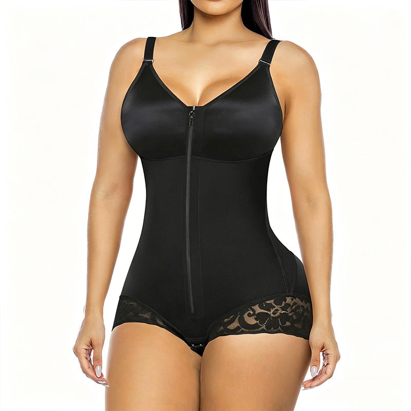 💃 LIMITED-TIME 50% OFF! ✨ Women's Zip-Up Shapewear Bodysuit – Tummy Control, Full-Body Smoothing 🌟