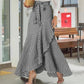 ⏰🔥LIMITED TIME 50% OFF!🔥Women's High-Waist Asymmetrical Ruffle Maxi Skirt