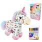 🔥50% OFF 🎁DIY Color-In Unicorn Plush Toy Kit, Washable Reusable Coloring Stuffed Animal, Creative Art Craft Set for Kids Birthday Gift