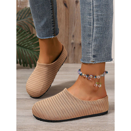 🎁2026 New Arrivals 50% OFF💥Women's Breathable Knit Slip-On Mules – Lightweight & cushioned – Easy on/off, perfect for casual days or quick errands – airy and comfy 🌸