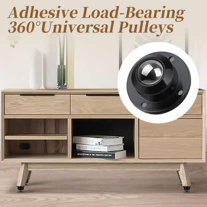 Buy 1 get 1 free-Adhesive Load-Bearing 360°Universal Pulleys