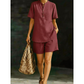 Women's Casual Short Sleeve Top and Shorts Set