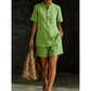 Women's Casual Short Sleeve Top and Shorts Set