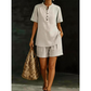 Women's Casual Short Sleeve Top and Shorts Set