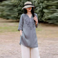 Women's Casual Loose Fit V-Neck Top