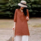 Women's Casual Loose Fit V-Neck Top