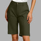 Women's Solid Color Casual Shorts
