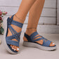 Women's Elastic Strap Platform Sport Sandals
