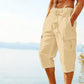 🔥New arrivals now on sale-Men's Linen Blend Cargo Capri Pants