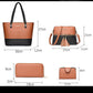 4-in-1 Color-Block Tote Bag Set