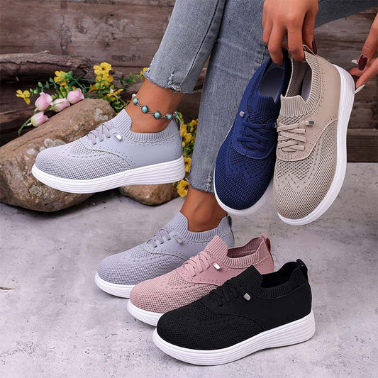 Women's Breathable Mesh Slip-On Walking Shoes