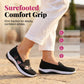 Women's Floral Embroidered Mesh Slip-On Shoes