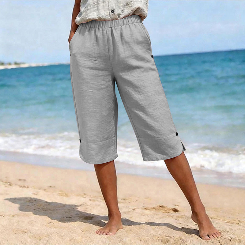 Women's Breathable Summer Casual Capri Pants