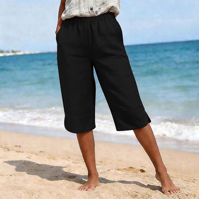Women's Breathable Summer Casual Capri Pants