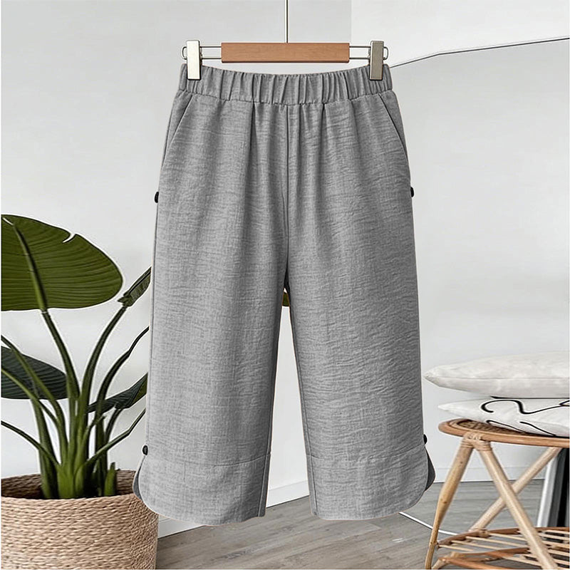 Women's Breathable Summer Casual Capri Pants