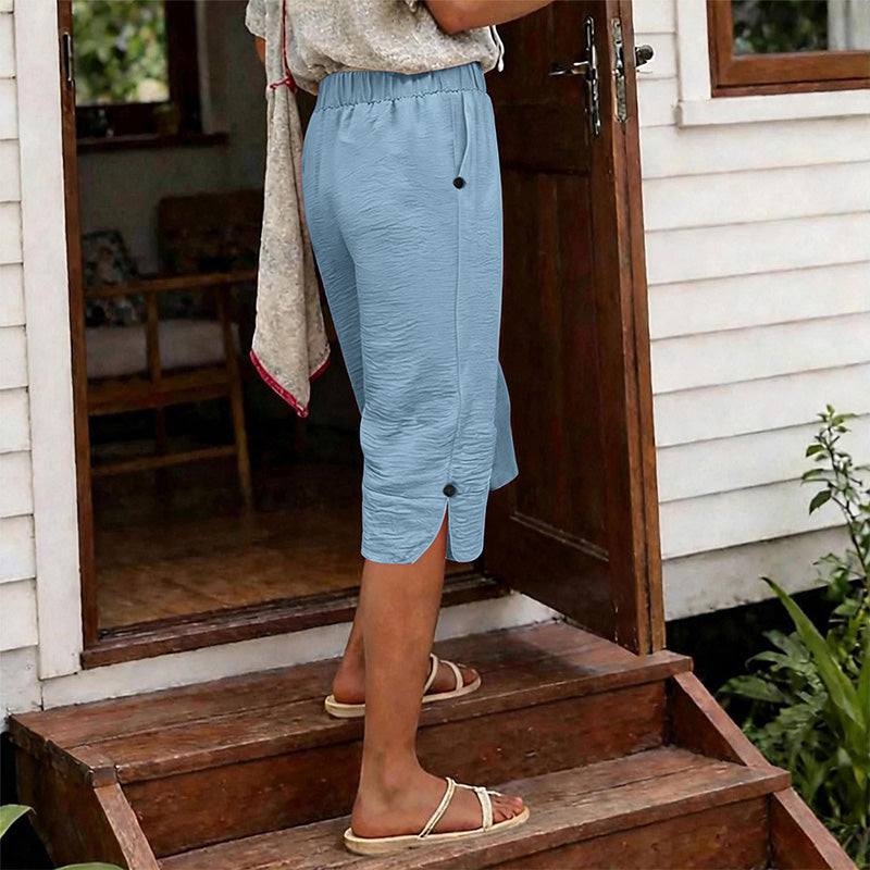 Women's Breathable Summer Casual Capri Pants