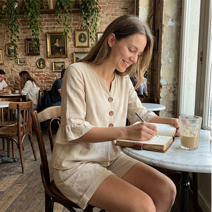 Women's Casual Cotton Two-Piece Outfit
