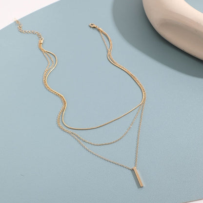 Elegant Multi Layered Necklace with Delicate Pendant