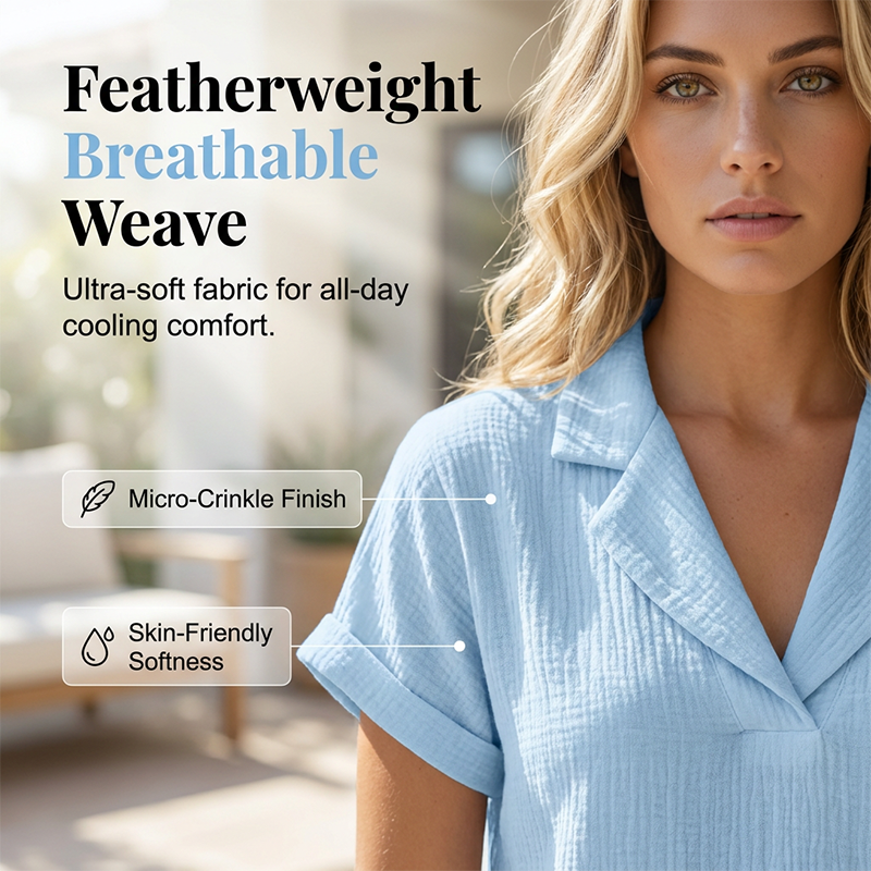 Women's Loose Fit Summer Knit Tee
