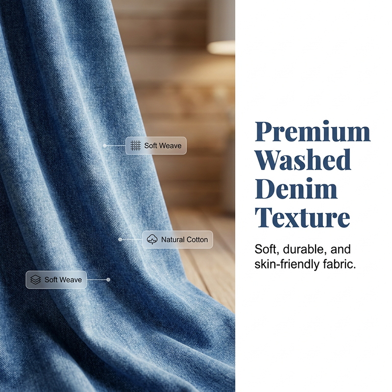 Women’s Loose Washed Denim Maxi Dress