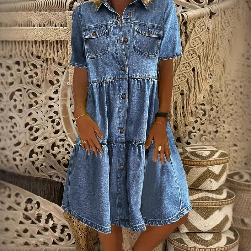 ⌛50% off on the last day-Women’s Elegant Summer Denim Dress