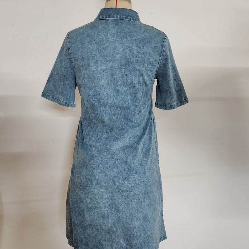 ⌛50% off on the last day-Women’s Elegant Summer Denim Dress