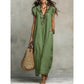 Women's Casual Sleeveless V-Neck Ruffle Dress