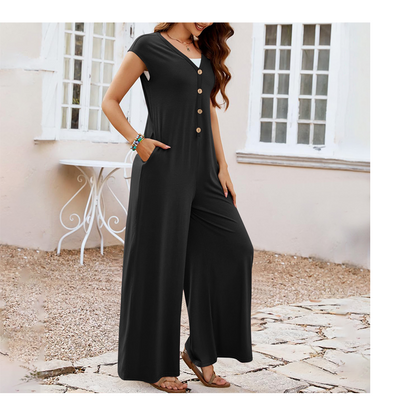 Women’s Loose Fit Wide Leg Jumpsuit