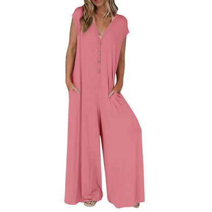Women’s Loose Fit Wide Leg Jumpsuit
