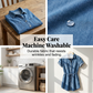 Women's Casual Denim Shirt Dress with Drawstring Waist