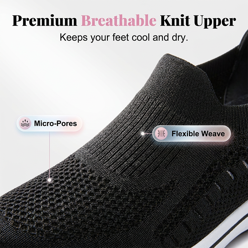 Women's Breathable Knit Walking Shoes