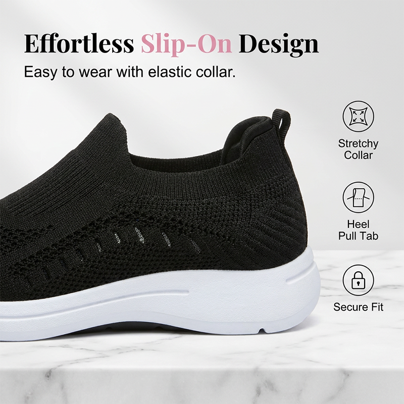 Women's Breathable Knit Walking Shoes