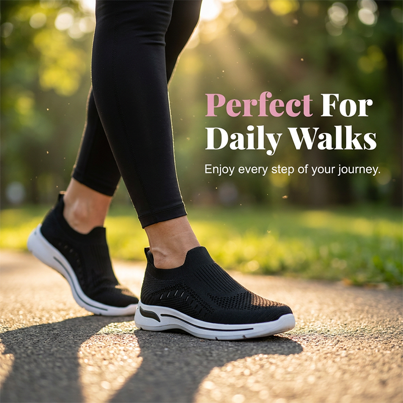 Women's Breathable Knit Walking Shoes