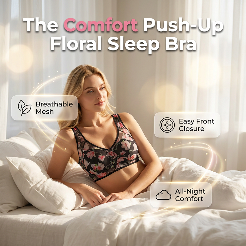 Comfort Push-Up Floral Bra
