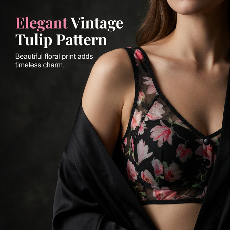Comfort Push-Up Floral Bra