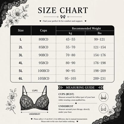 Comfort Push-Up Floral Bra