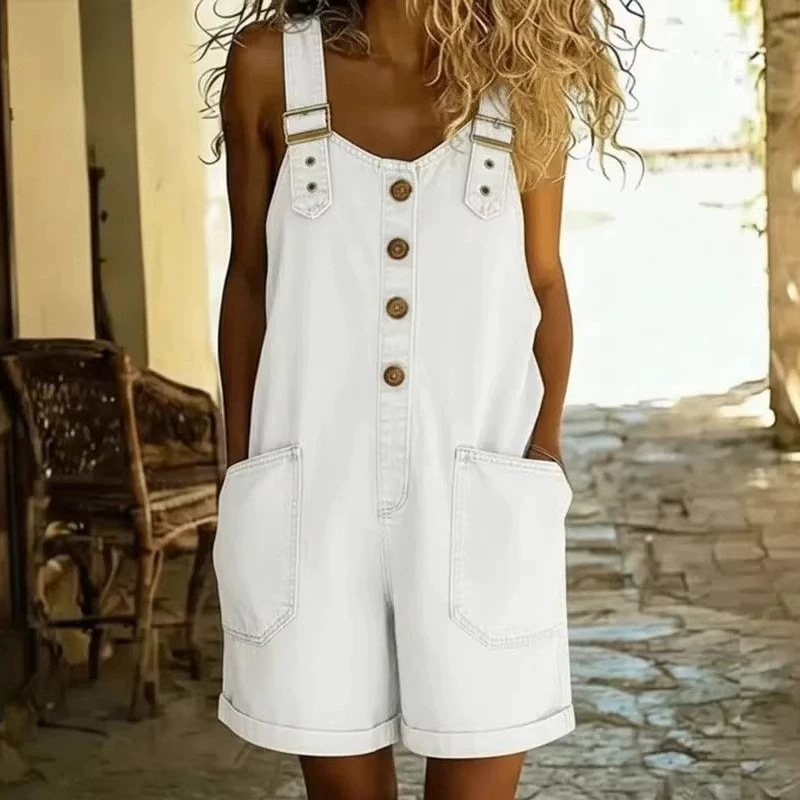 ⌛Limited-time offer-Women's Casual Denim Romper