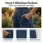 Women Summer Loose Denim Jumpsuit with Pockets