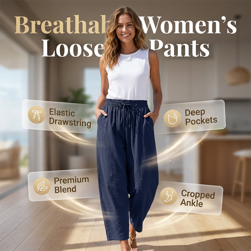 🌿Women Loose Fit Elastic Waist Pants