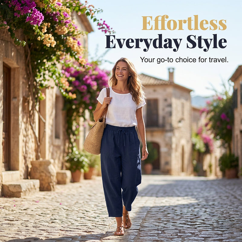 🌿Women Loose Fit Elastic Waist Pants