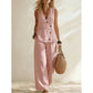Women's Elegant Vest & Pants 2-Piece Set