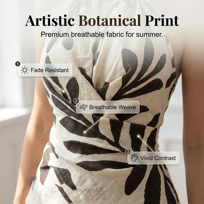Women's Halter Neck Printed Top Sleeveless