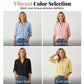 👚✨Women's Casual V-Neck Ruffle Trim Blouse – Effortless Feminine Everyday Style🌸