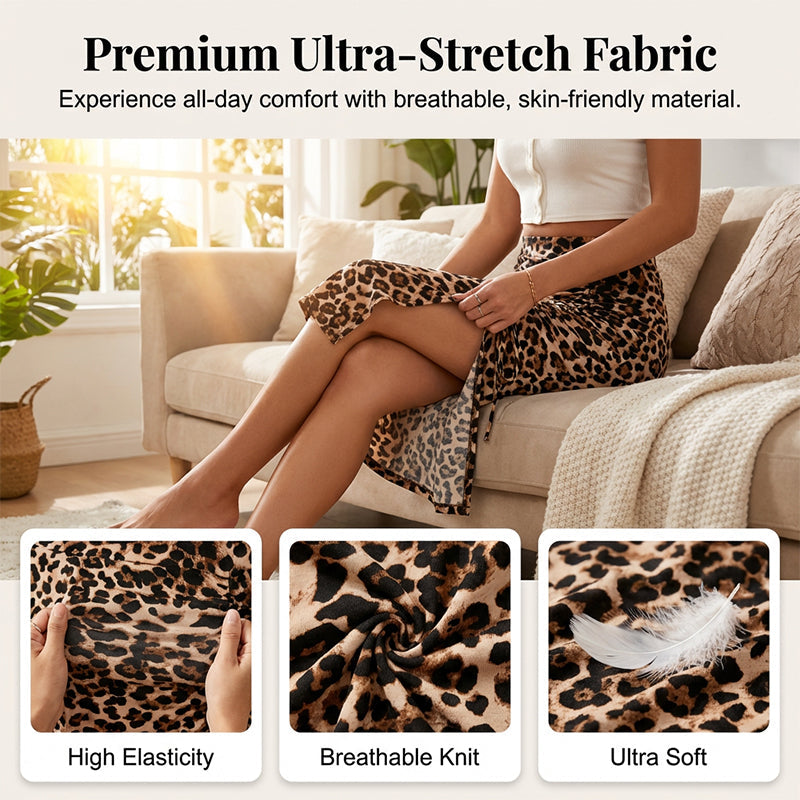 Women's High Waisted Ruched Bodycon Skirt